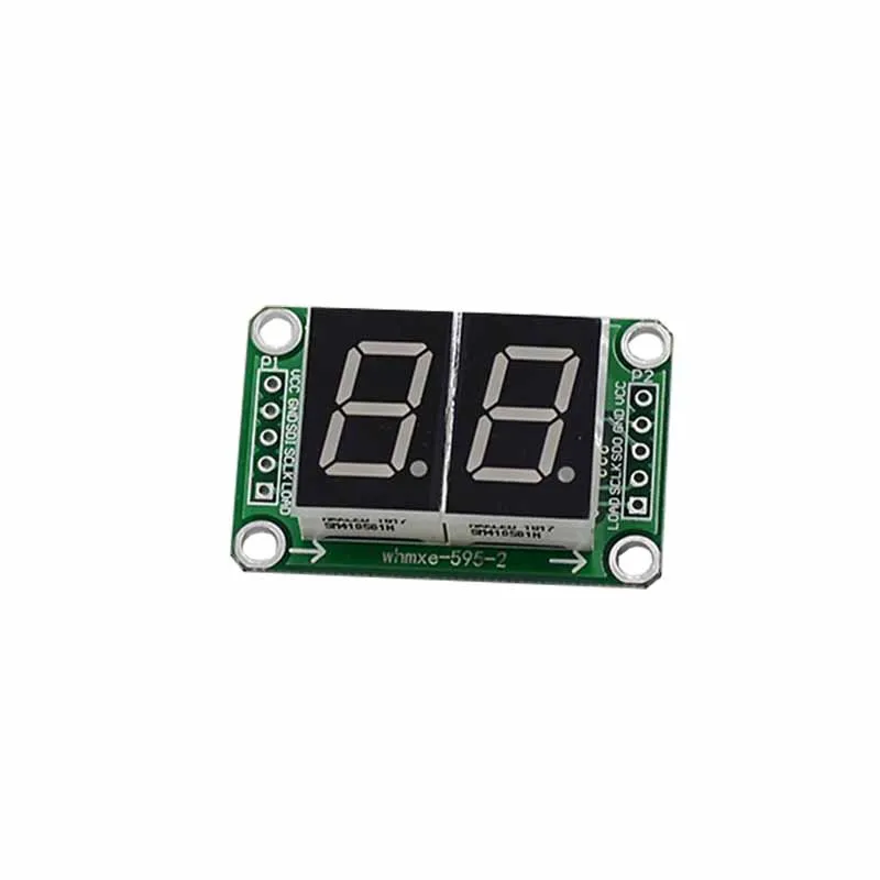 Módulo de tubo Digital de dos dígitos, 5 uds., 74HC595, unidad estática, módulo de pantalla de tubo Digital de 8 segmentos, tubo Digital LED de 0,5 pulgadas