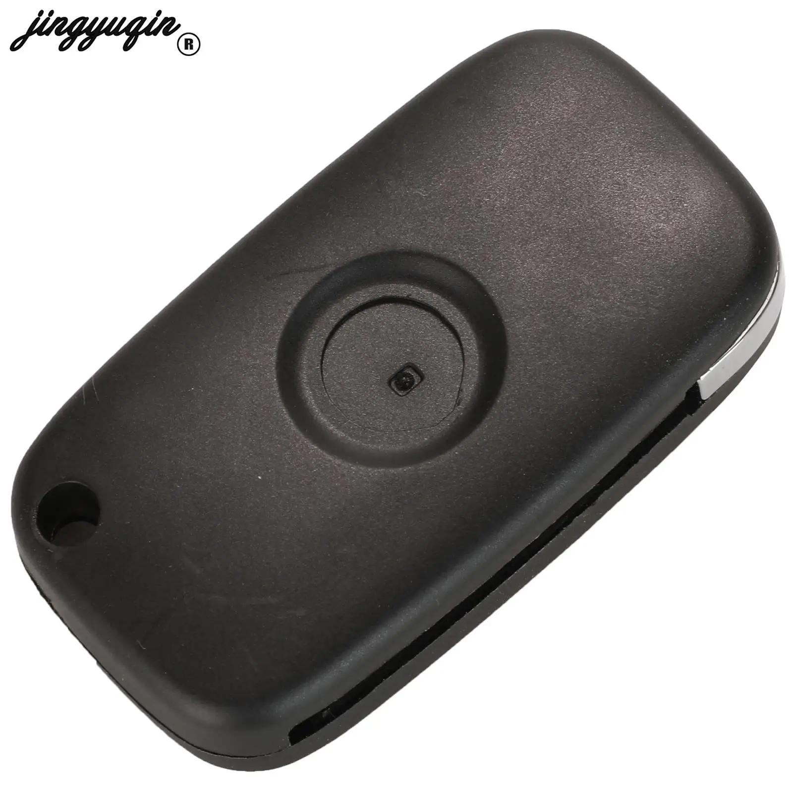 Jingyuqin 3/4 Nút Benz Smart Fortwo 453 Forfour 2015 2016 2017 Flip Remote Xe Chìa Khóa Vỏ Fob Uncut lưỡi Dao Thay Thế