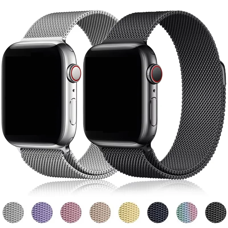 Milanese Loop for apple watch straps 10 46mm 44mm 40mm 45mm 41mm 42mm 38 mm 44mm band ultra 2 49mm iwatch series 9 8 7 6 SE 5 4