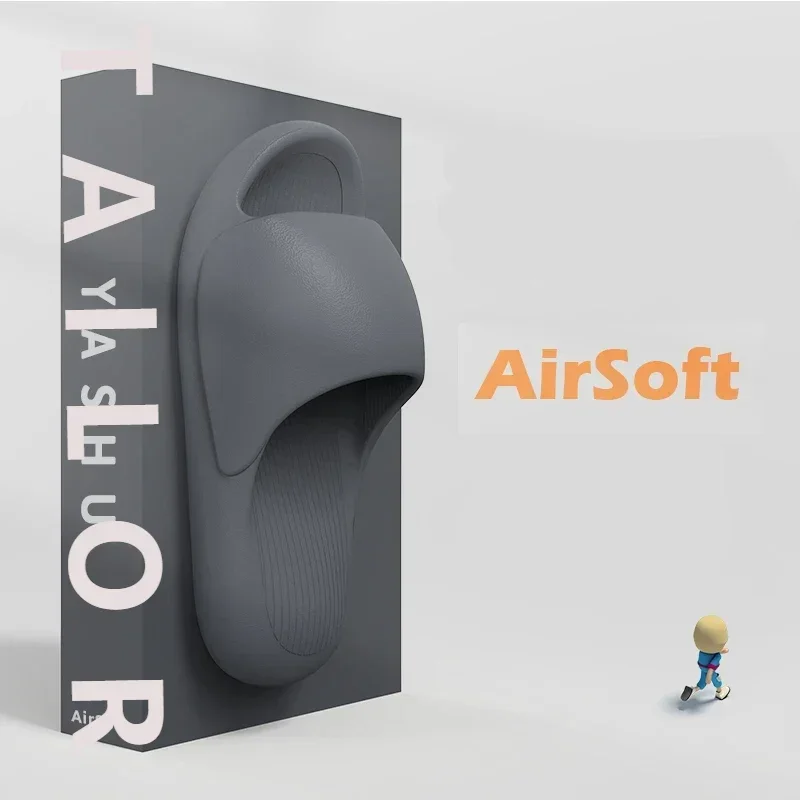 

2024, трендовые летние домашние сандалии, летние мужские и женские шлепанцы, модные шлепанцы, пляжные мужские шлепанцы с подушками, спортивные сандалии