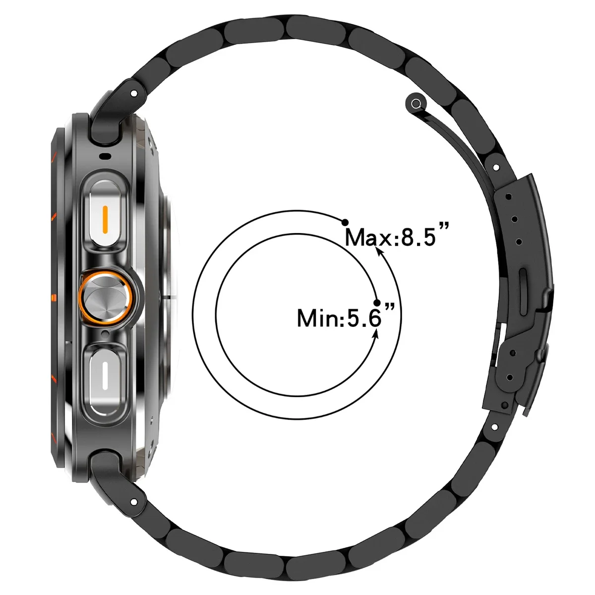 Титановый роскошный ремешок для Samsung Galaxy Watch Ultra 47 мм, ремешок для Samsung Ultra Galaxy 47 мм, мужской ремешок для часов Galaxy Ultra, браслет