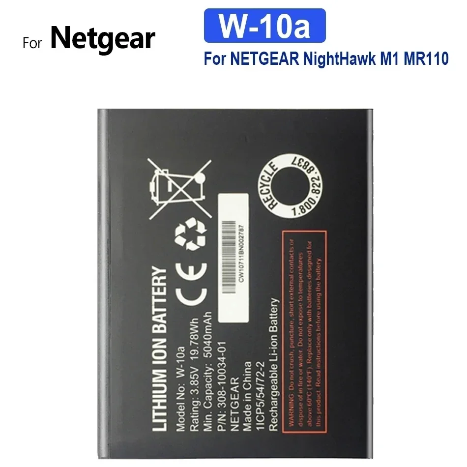 3.8V 5040Mah W-10A Rechargeable Battery For NETGEAR Nighthawk M2 MR2100 Wireless Router