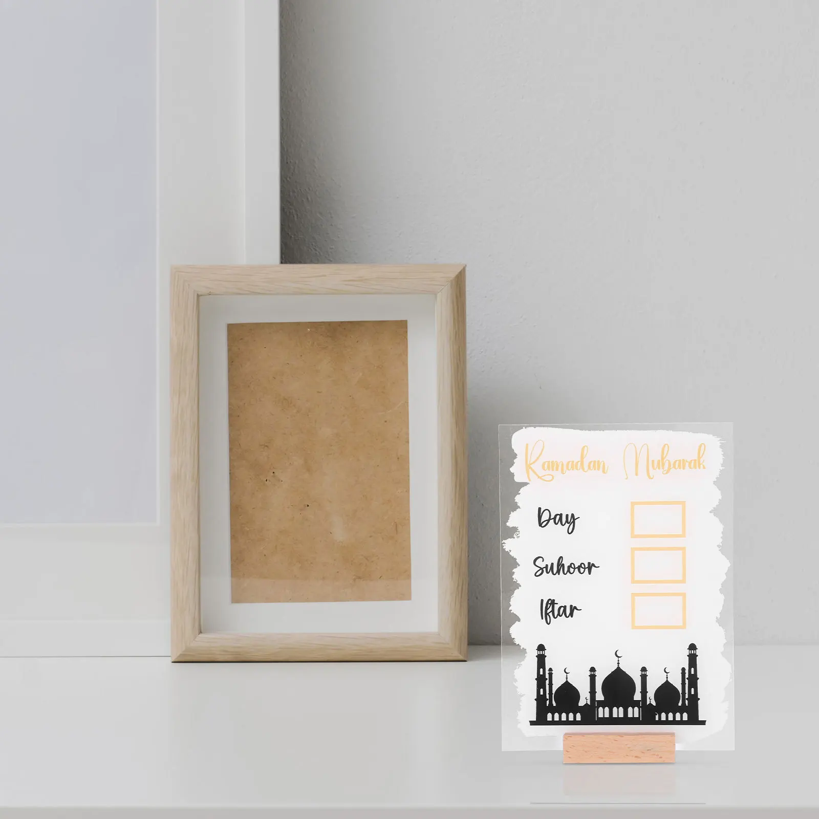 

1Set Perpetual Countdown Calendar Handwritten Date Tracker Acrylic Desktop Decor Stylish Time Planning Tool for Workspace Shelf