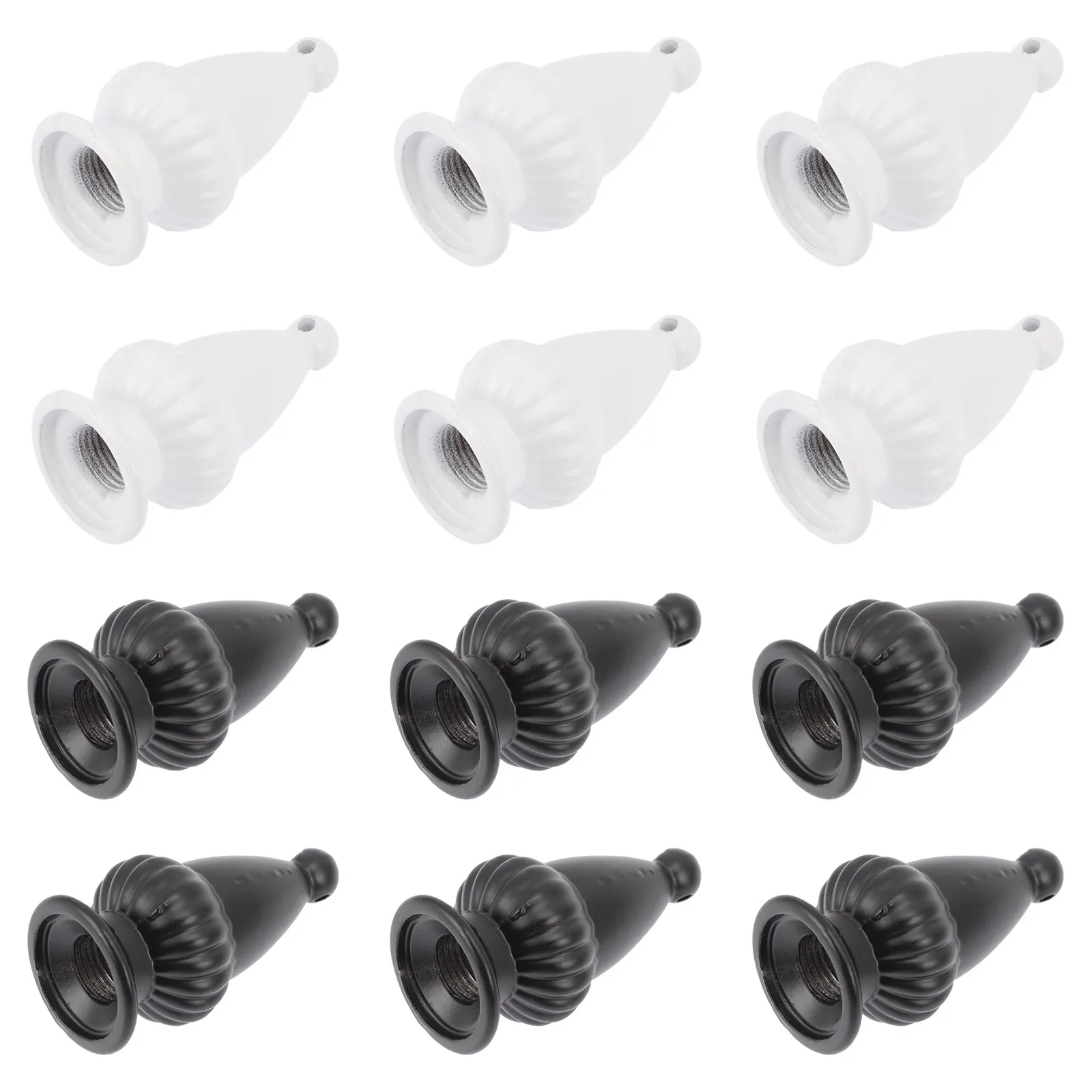 

12Pcs Premium Aluminum Alloy Lampshade Finials Decorative Top Knobs for DIY Lighting Upgrade Home Restaurant Coffee Shop Lamp