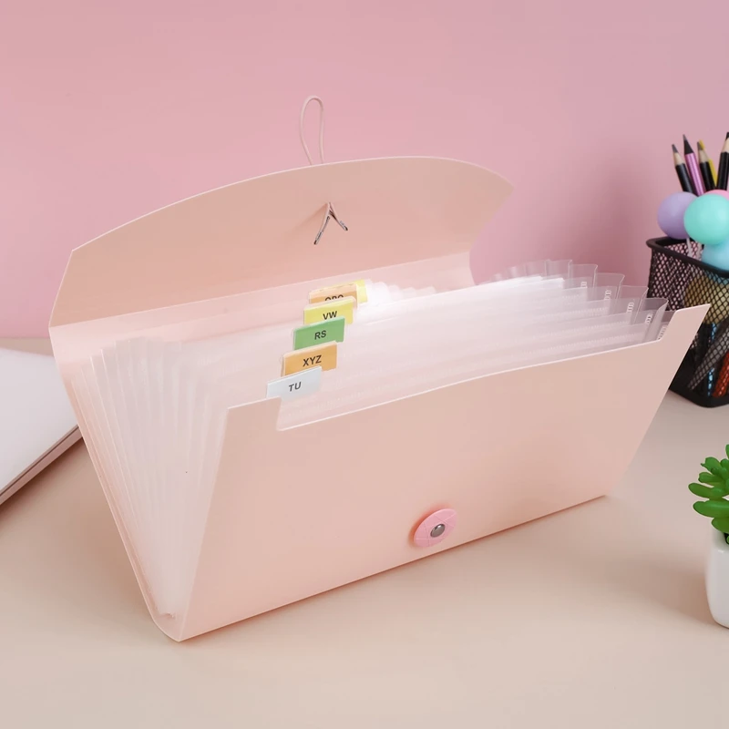 Receipt Organ Bag Folder Invoice Storage Bill Folder File Bag Multi-Layer Large-Capacity Classification Information Bag Document