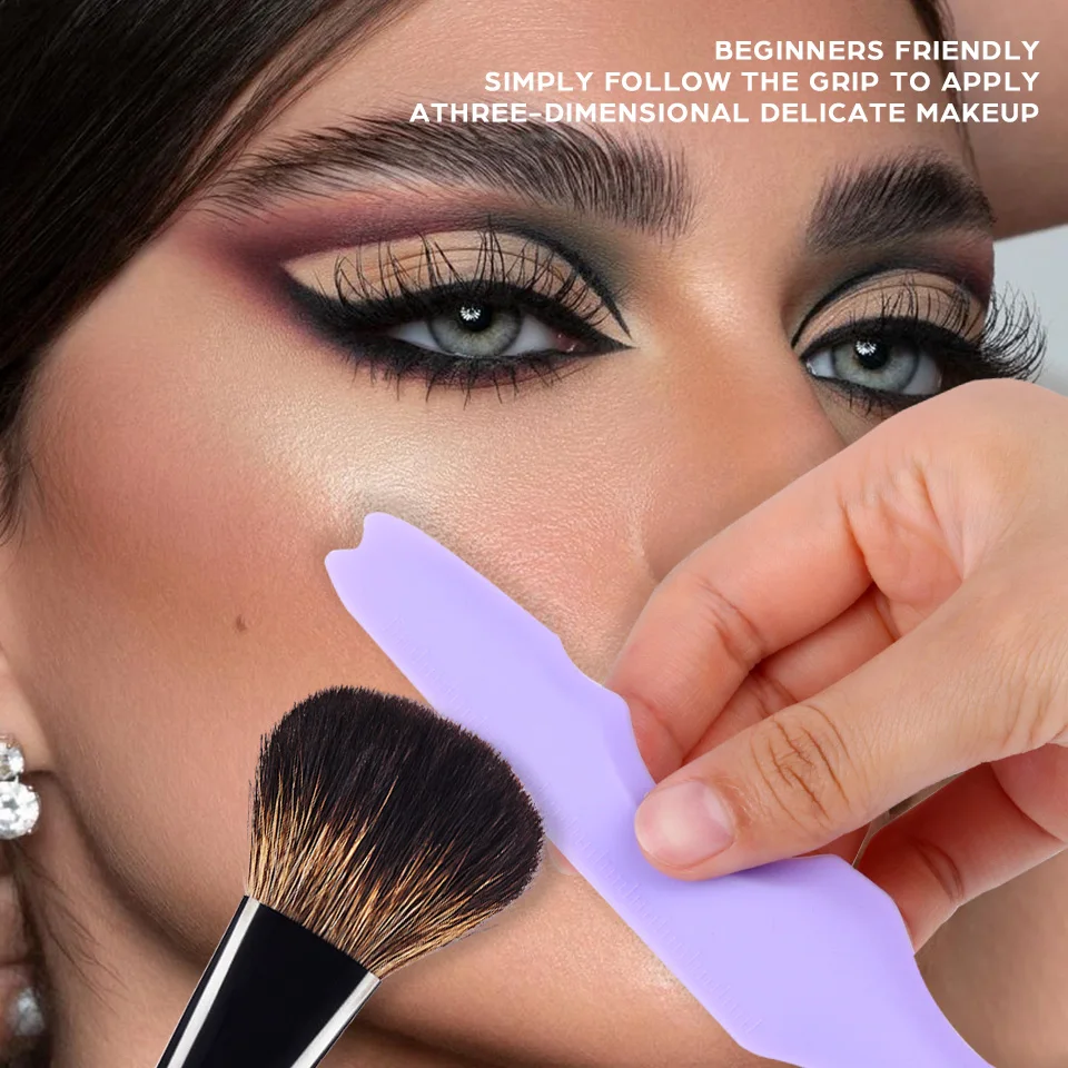 NEWCOME 1PCS Eyeliner Schablonen Silikon Winged Tip Eyeliner Hilfe Gesicht Creme Applikator Lidschatten Guide Vorlage Augen Make-Up-Tool