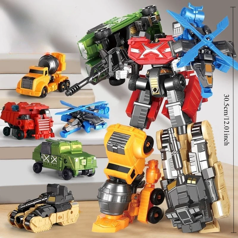 Mech Alliance Mini Vervorming Robot Speelgoed Converteerbaar Actiefiguur Plastic Model Robotauto Speelgoed Anime Filmserie Kinderen Cadeau