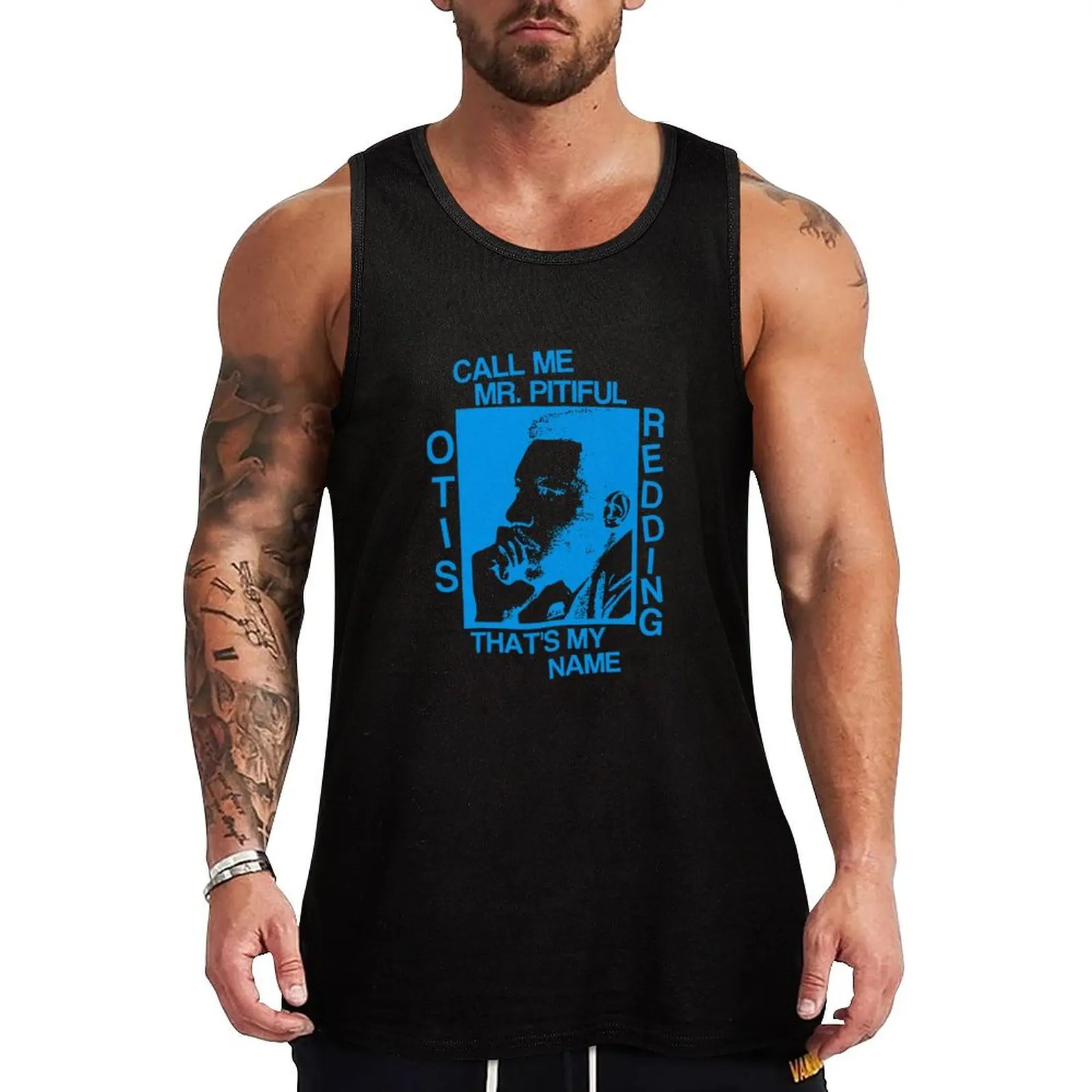 

Otis Redding Call-me-Mr.Pitiful-That's-my-name Tank Top cotton t-shirts man sports t-shirts for men Muscle fit
