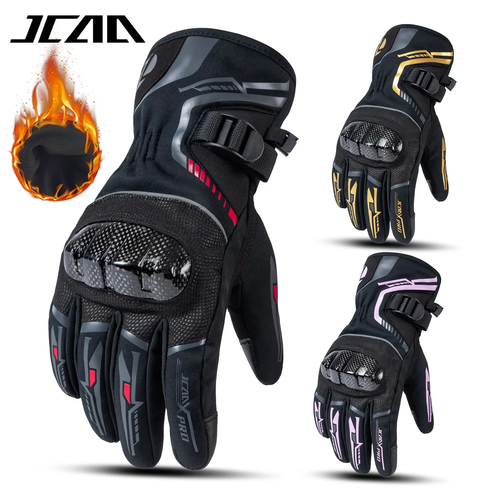 

Winter 100% Waterproof Motorcycle Gloves Windproof Warm Motorbike Gloves Carbon Fiber Protection Motocross Gloves Moto Equipment