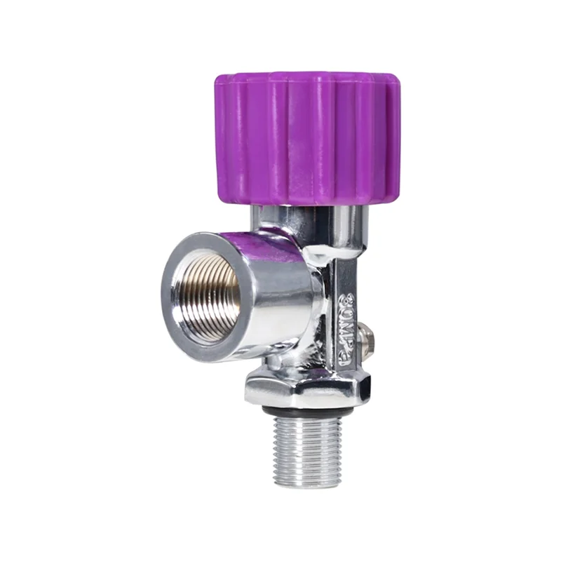 Valvola del serbatoio dell'ossigeno ABXF-Premium ad alta pressione 30MPA con fibra di carbonio e manometro M18x1.5 G5/8