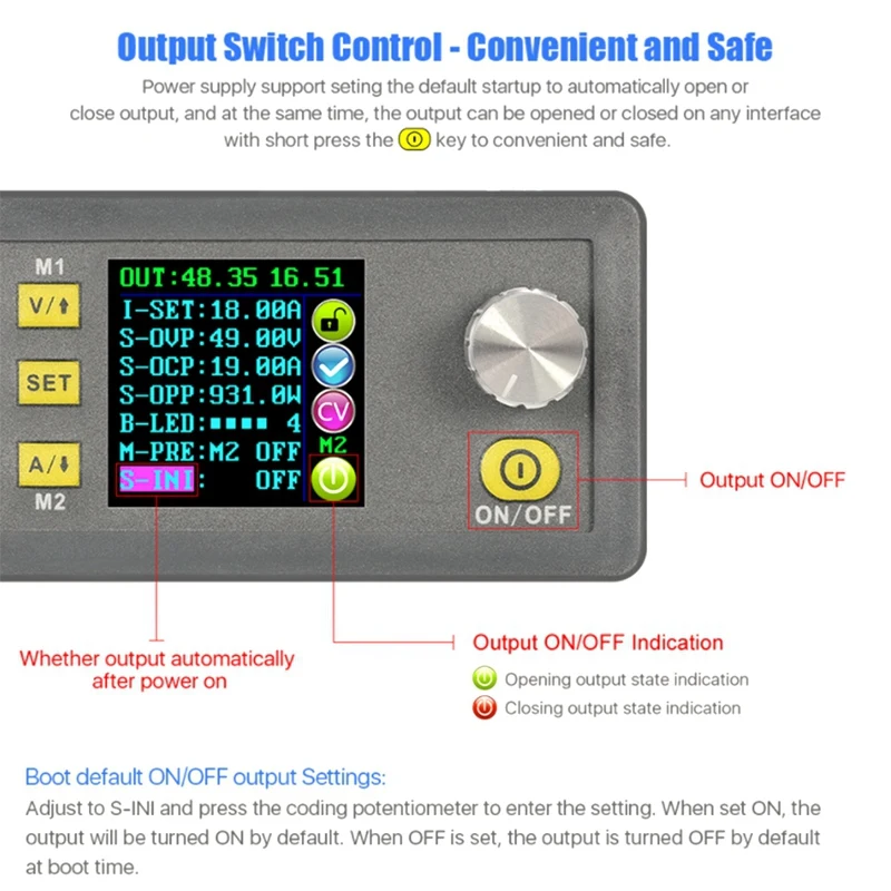 DPS5020 Constant Voltage Current DC- DC Step-Down Communication Power Supply Buck Voltage Converter LCD Voltmeter