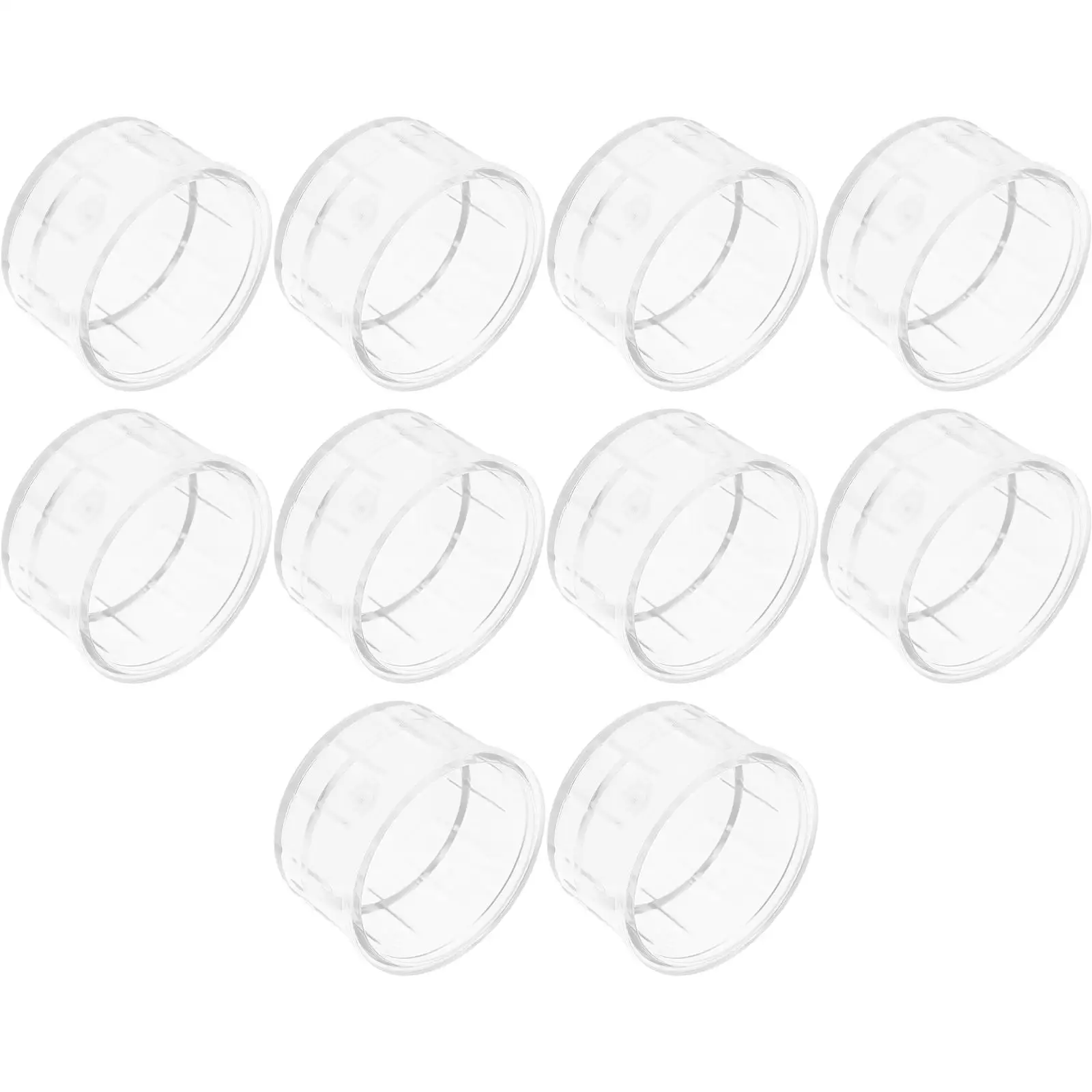 

10 Pcs Cover Cocktail Shaker Lids Plastic Cup Covers for Drinks Press Attachment