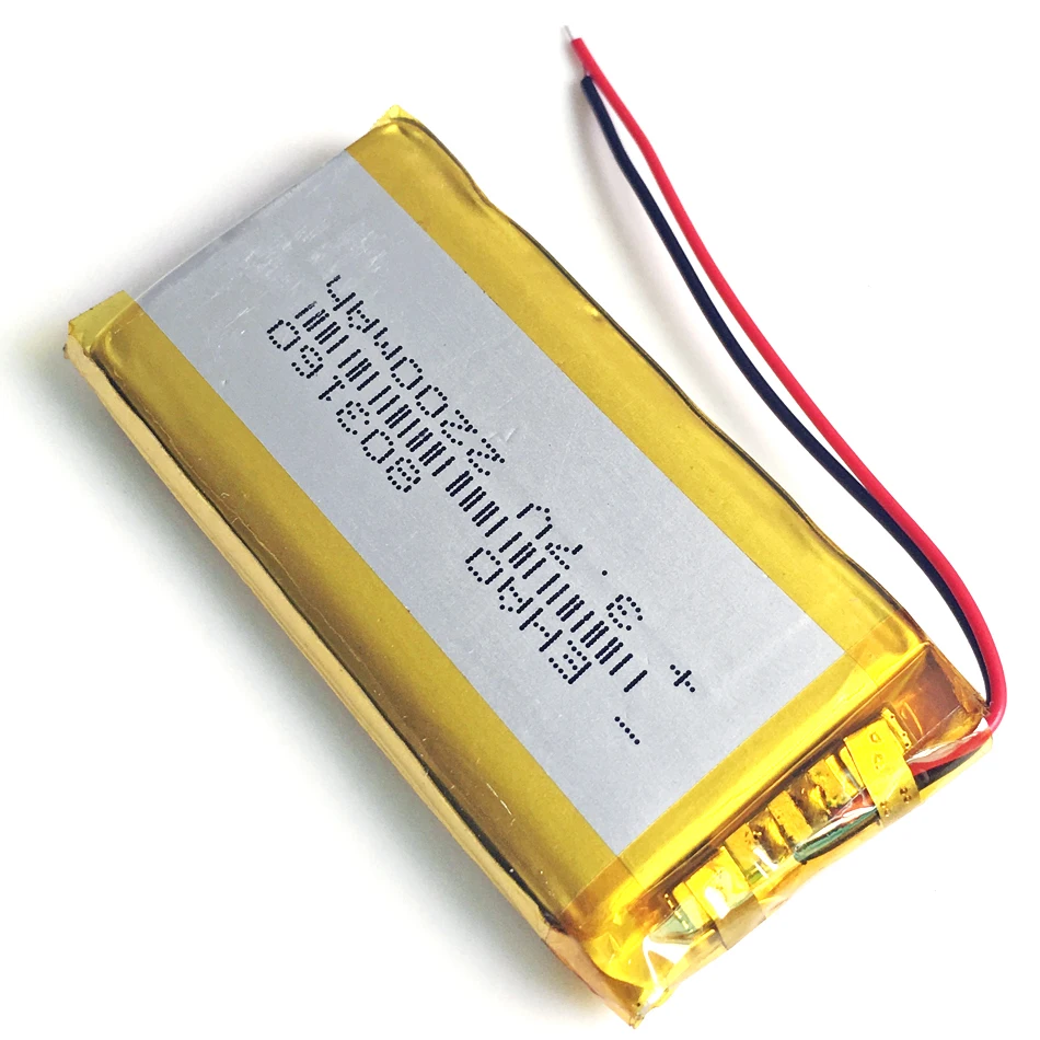 3.7V 2200mAh polimerowy akumulator litowo-LiPo 803160 do GPS PSP PAD MID DVD powerbank do telefonu Tablet PC E-booki