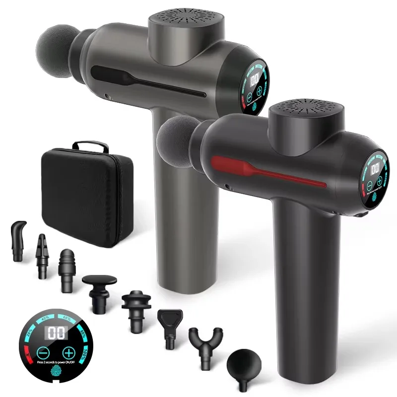 

2024 New Body Muscle Massager Gun Deep Tissue Cordless Handheld Vibration Massage Gun Device