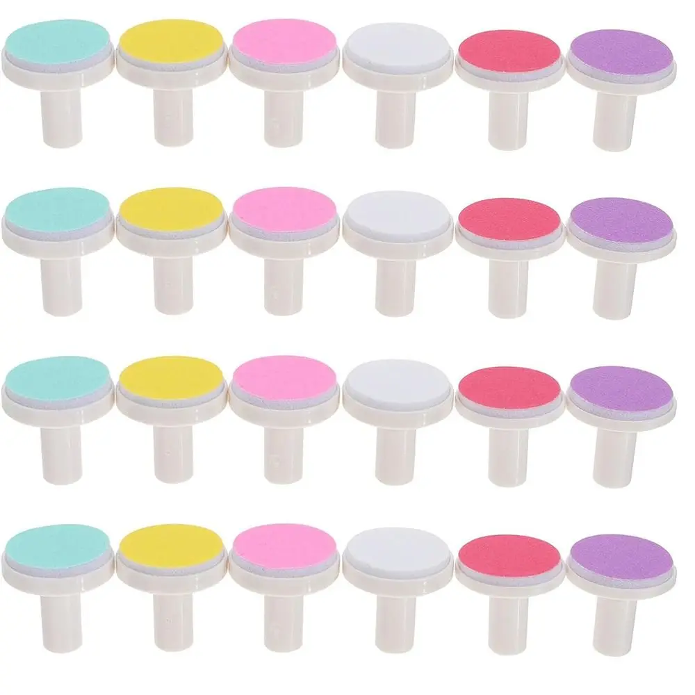 20pcs Replacement Abrasive Paper Nail File Pads Trimmer Refill Grinder Nail Trimmer Pads Nail Clipper Nail Grinding Heads