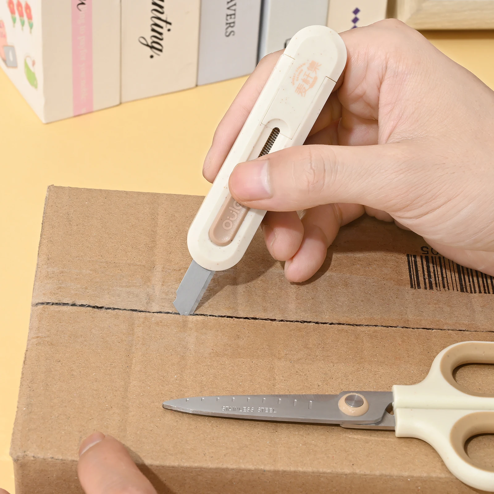 1-Pack 2 in1 Creative Scissors with Ultra Sharp Blades and Comfort Grip Handles - For Office, Home, School, Sewing, and Crafts