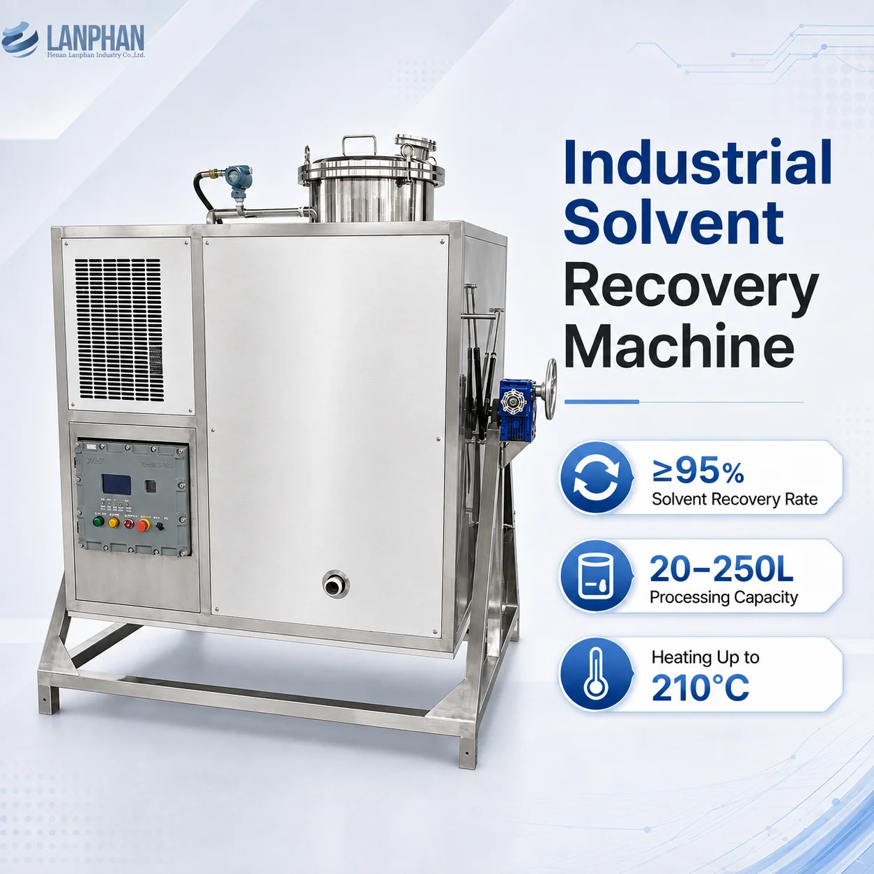 Industrial Waste Solvent Distillation Equipment for Paint Production Waste Liquid Reuse