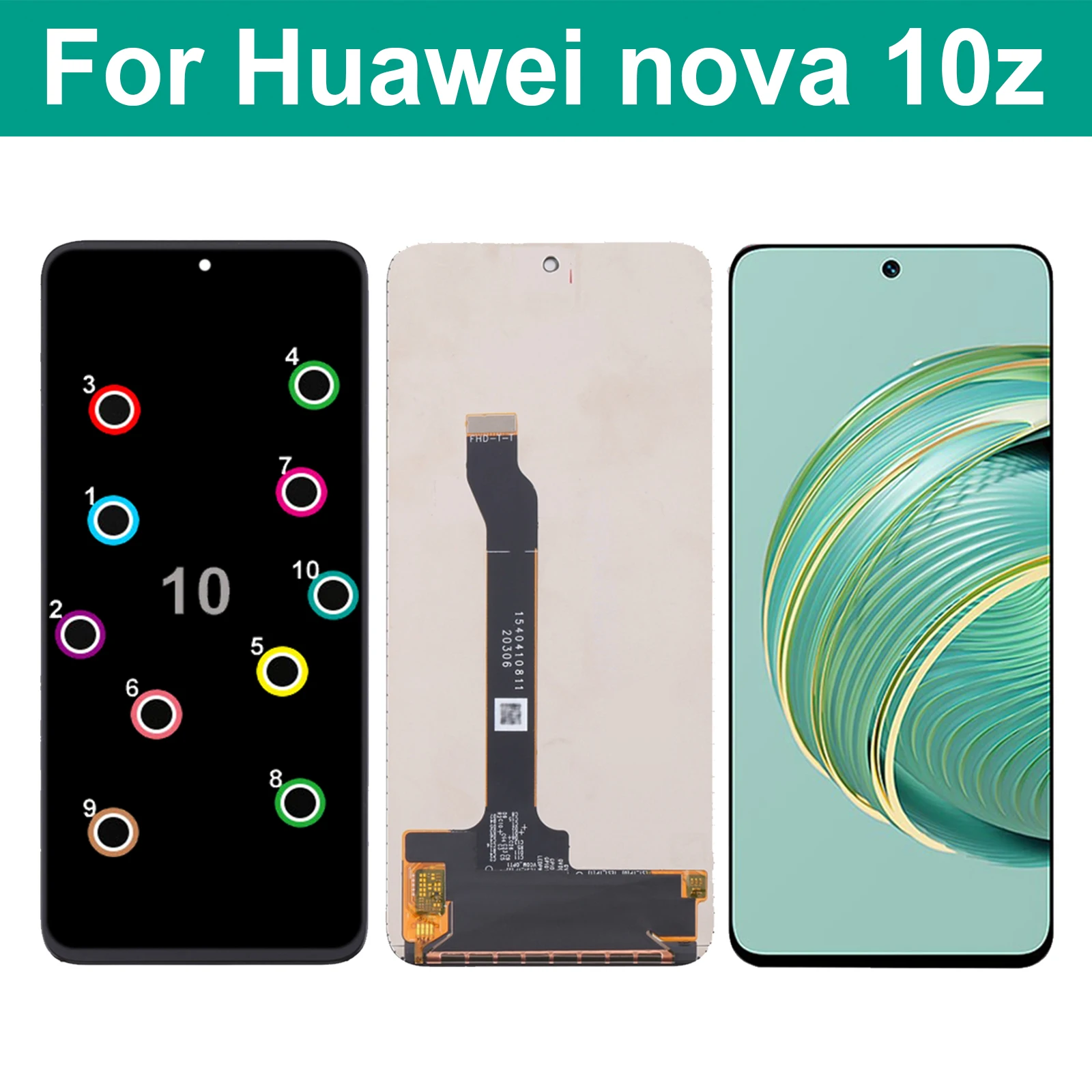 For Huawei Nova 10z CHA-AL80 LCD Display Touch Screen Digitizer Assembly