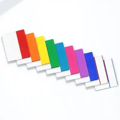 

10 Books Clear Index Tabs Sticky Page Markers for Notebooks Waterproof Writing Labels for Folders Diaries Archives Book Tab