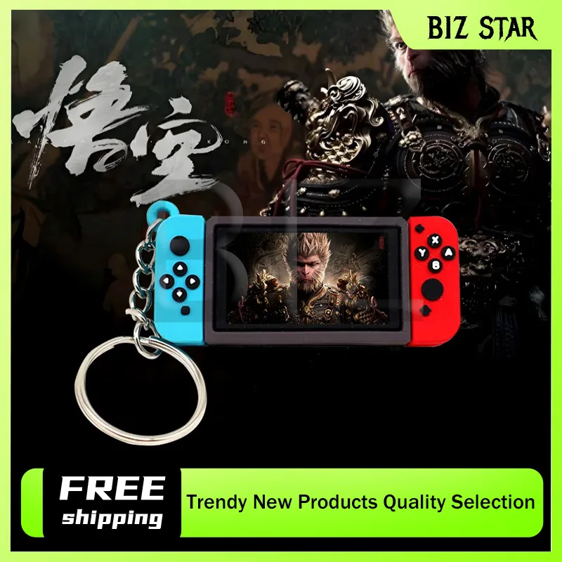 6cm/2.36inBlack Myth Chaveiro WuKong Jogo Periférico Alça Chaveiro Meninos Pingente Simples Tide Play Pendurado Ornamentos de PVC Presente