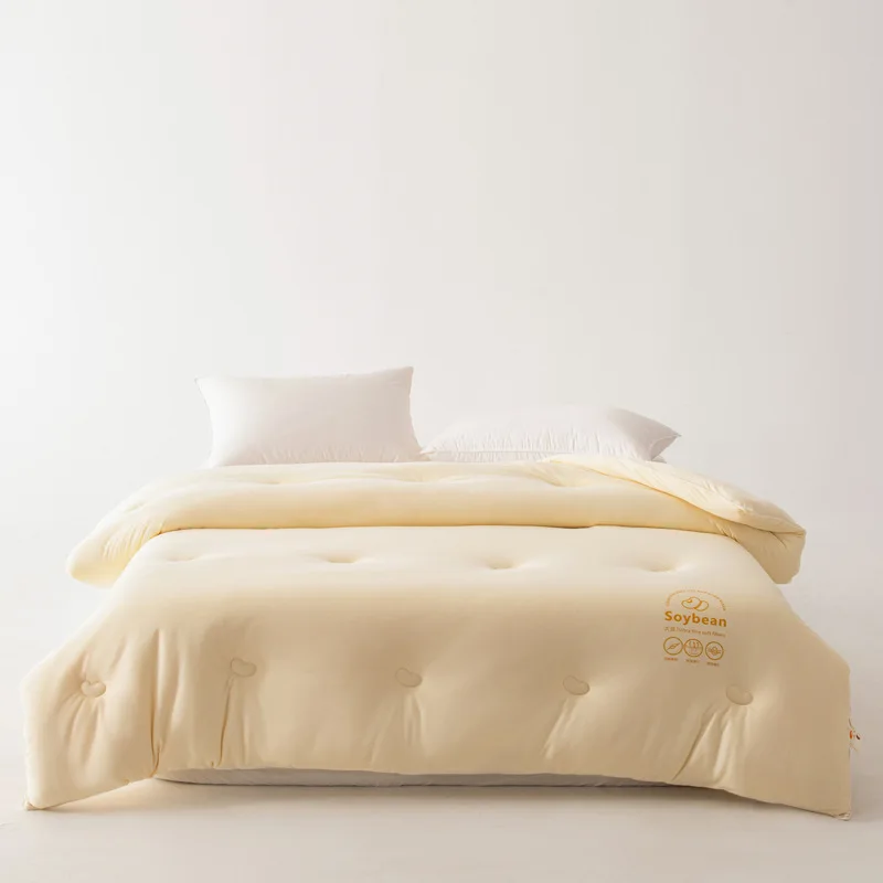 

2025 new solid color Class A soybean fiber quilt, warm in winter, thickened in winter, universal in spring and autumn