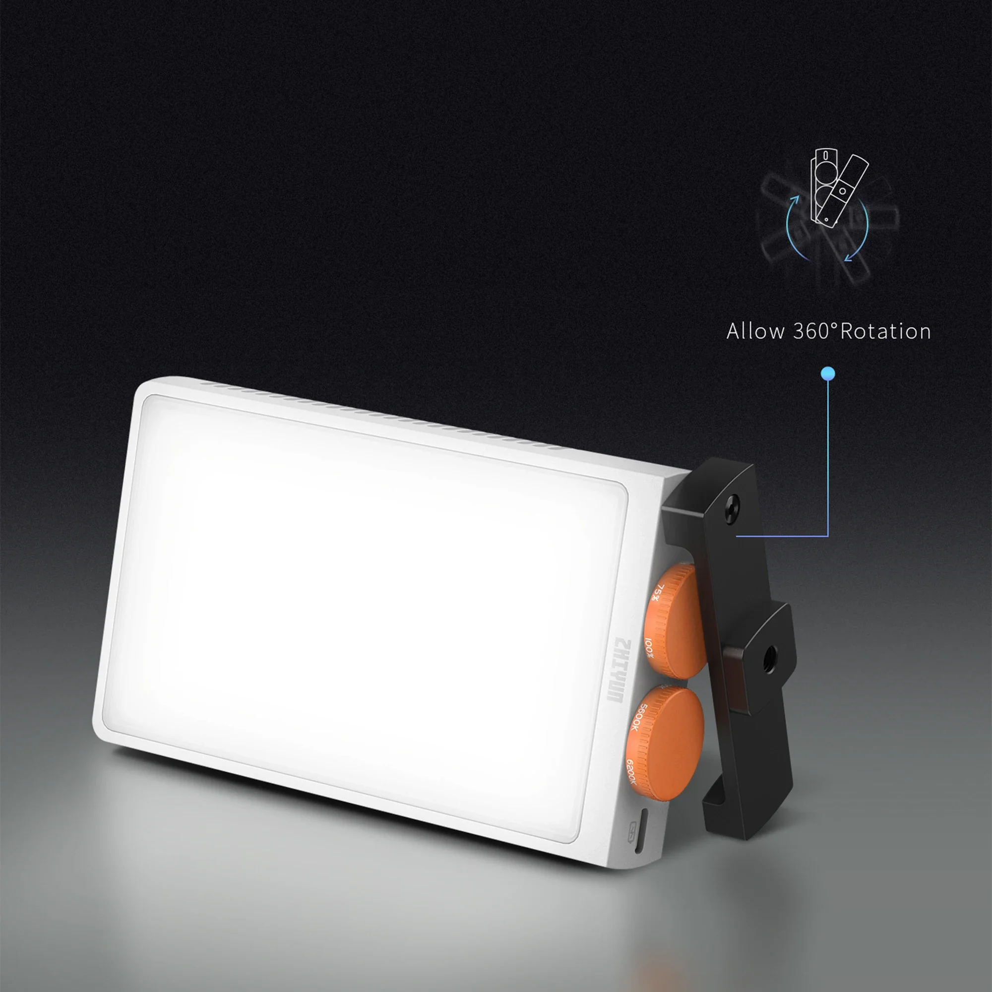 ZHIYUN LED Video Light FIVERAY M40 40W Bi-Color Portable Light Panel for Photography Built-in Fans Support PD Fast Charge