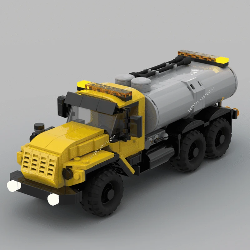 Classical City Vehicles MOC URAL 4320 6x6 Tanker Truck Building Blocks Model Bricks Sets Assemble Display Children\'s Toys Gifts