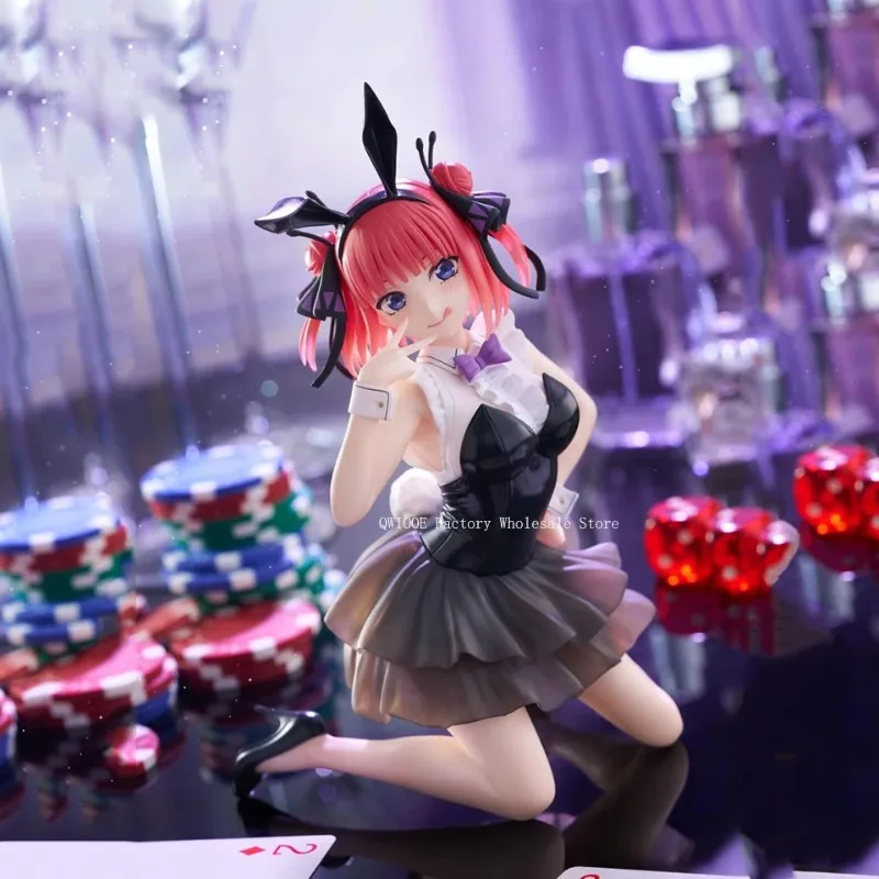

[24-часовая доставка] Оригинальная подлинная настольная игрушка TAITO Cute Gotoubun No Hanayome 13 см Nakano Nino Bunny Girl, аниме-фигурка, игрушки