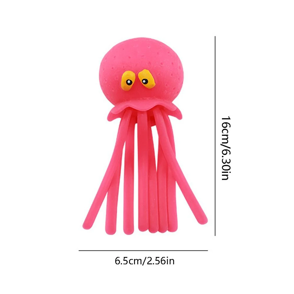 Giocattoli da bagno Spugna Assorbente d'acqua Polpo Spremere Giocattoli antistress Nuoto estivo Gioca Giocattolo d'acqua