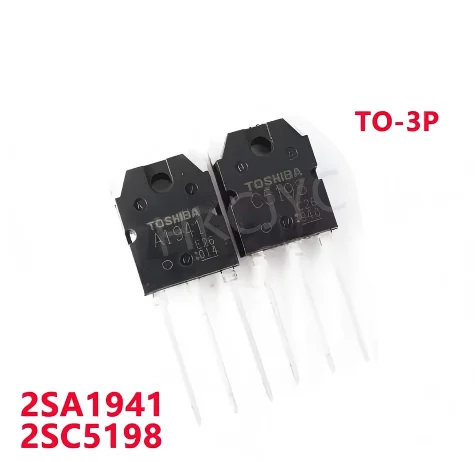 10/PCS Nuevo 2SA1941 A1941 2SC5198 C5198 (5PCS A1941 + 5PCS C5198) Tubo amplificador de audio de alta fidelidad TO-3P Envío Inmediato