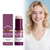 Bálsamo Multiusos con Calcio, Cuidado Facial Coreano, Crema para Rostro y Ojos, Colágeno, Hidratación Profunda, Antiarrugas, Apto para Pre-Maquillaje