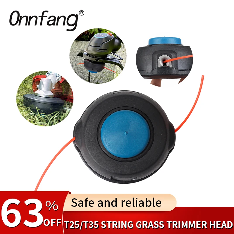 

T25/T35 String Grass Trimmer Head With Line Lawn Mower Garden Tool Machine Accessory String Brush Cutter