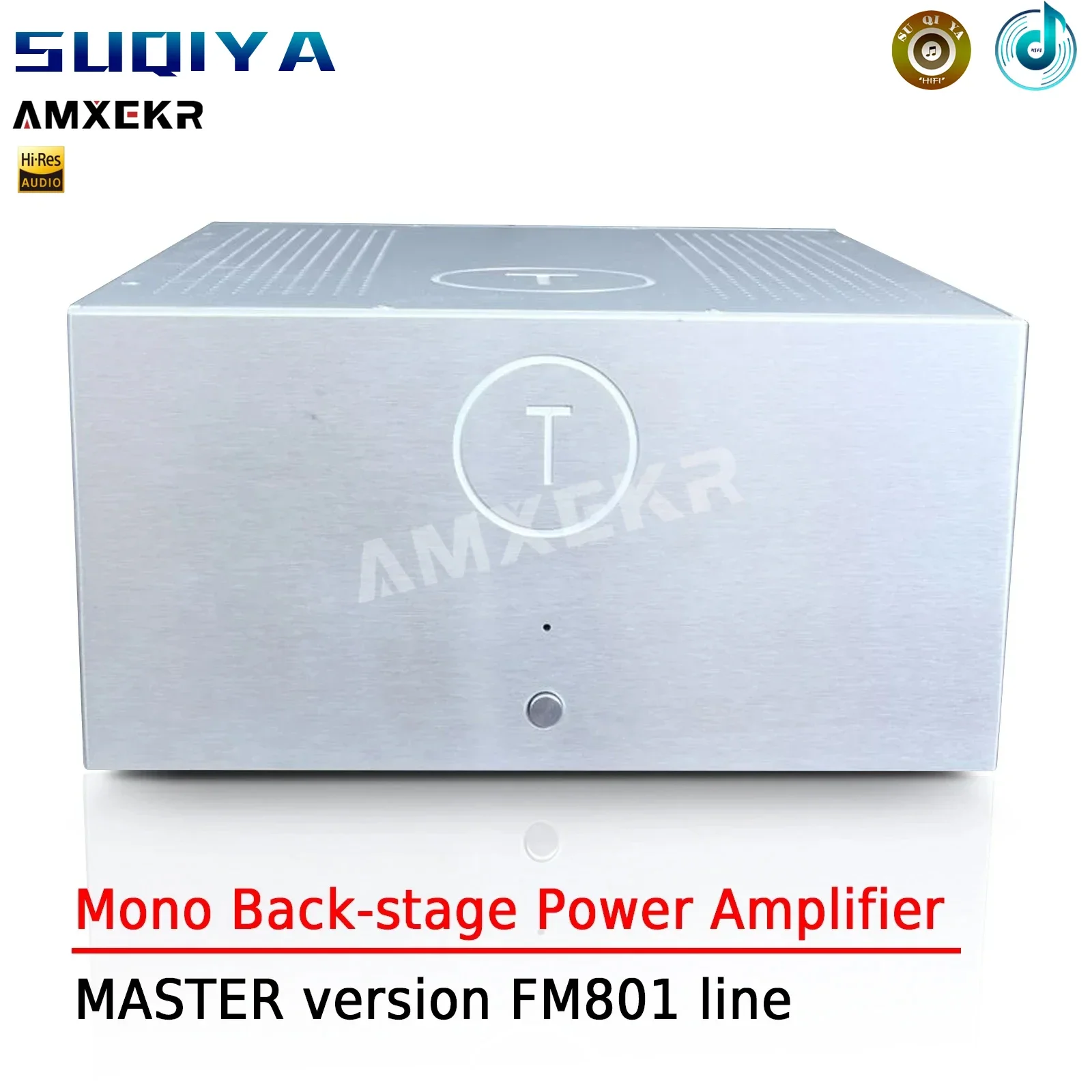 AMXEKR MASTER FM801 Line 250W*2 Mono Class A B Post-stage Power Amplifier Home Theater Factory Direct Sales