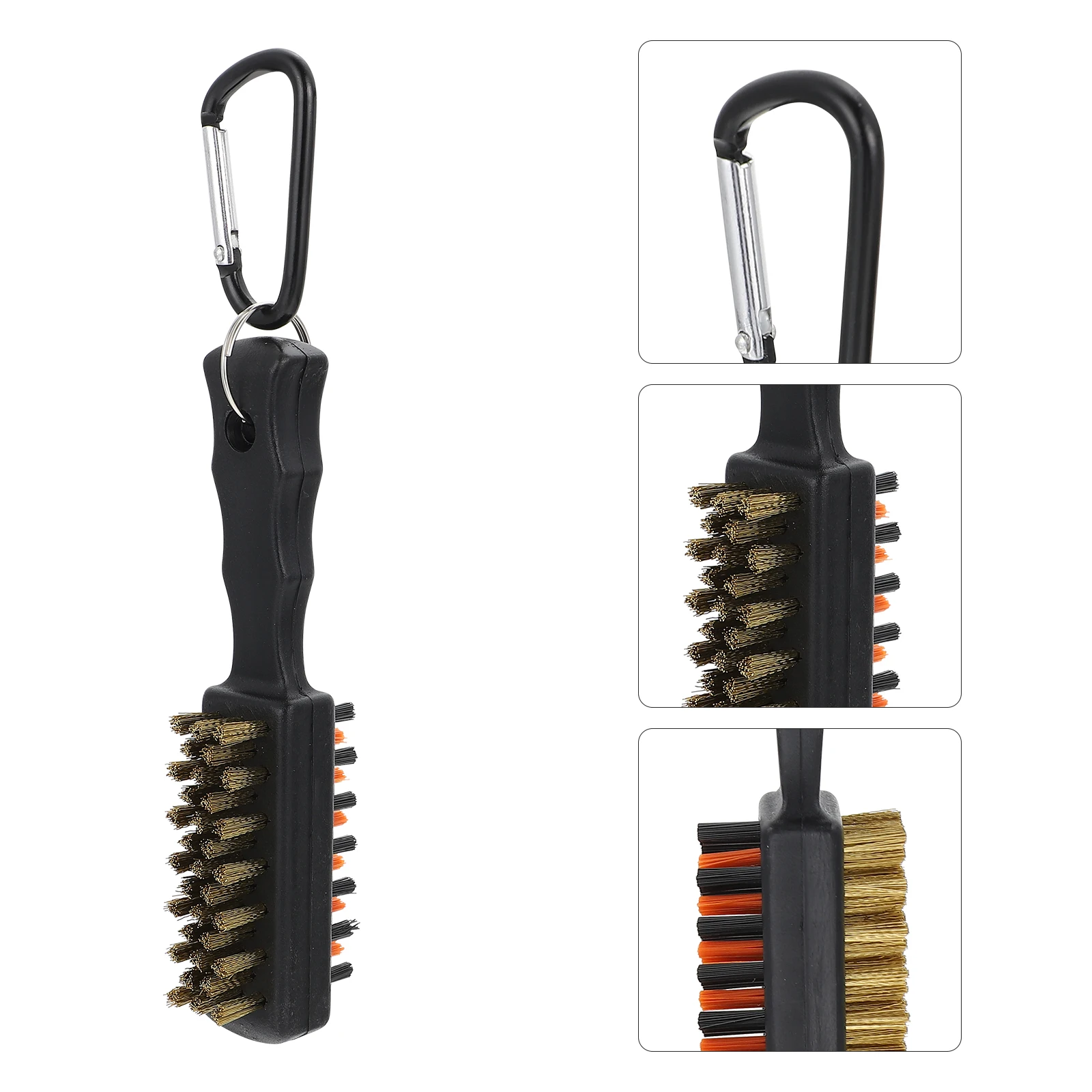 

Double-Sided Steel Wire Golf Brush Club Head Scrubber Durable Cleaning Tool Portable Light Accessory For Golf Lovers Golfs Rod