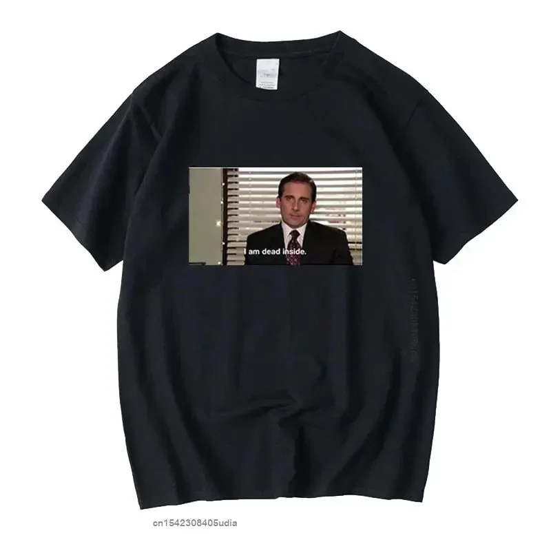 Michael Scott T-Shirt for Men Summer Short Sleeve Women T Shirt From The Homame Office TV Mens T Shirt Funny Tee Top Camisas