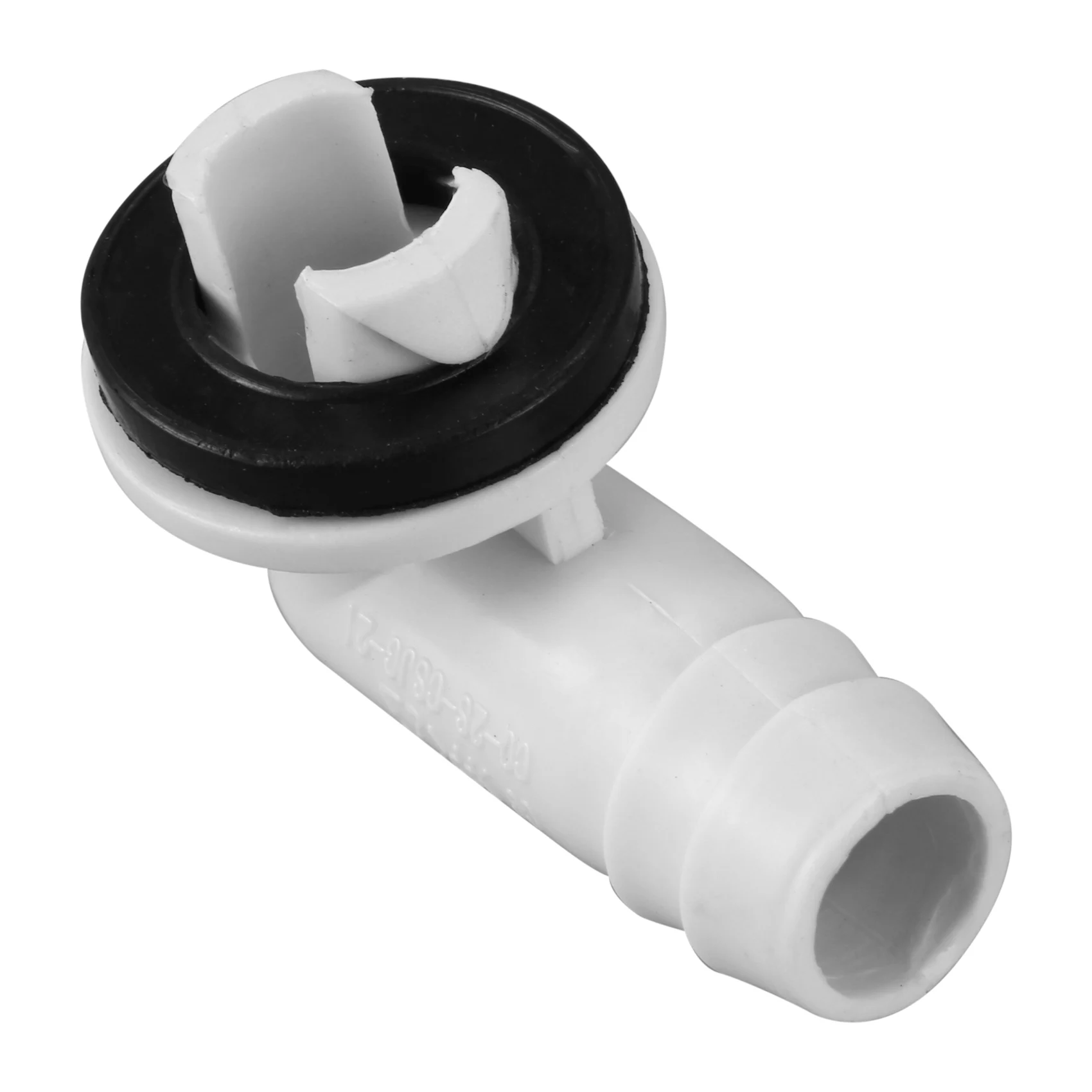 Air Conditioner Ac Drain Hose Connector Elbow Fitting with Rubber Ring for Mini-Split Units and Window Ac Unit 3/5 Inch(