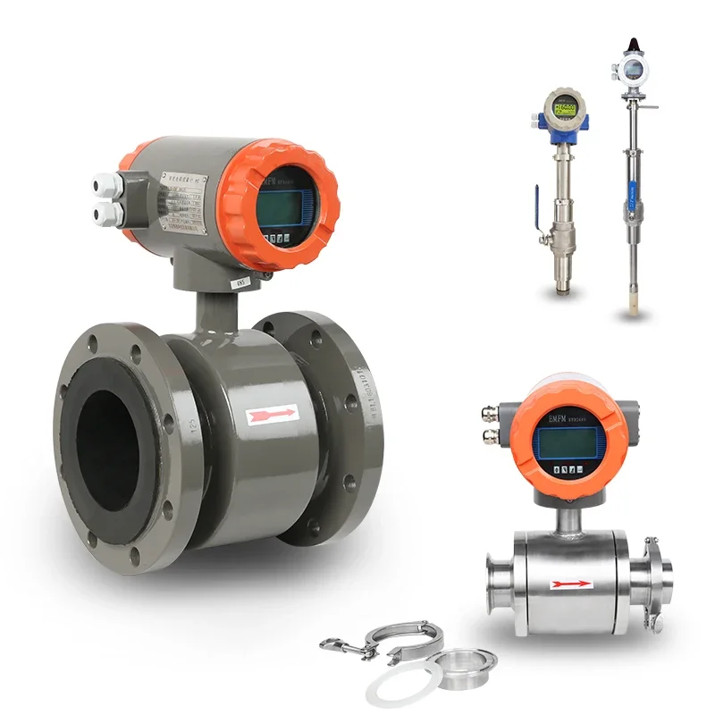 mag industrial anticorrosive digital water bi directional electromagnetic flow meter manufacturer magnetic water flowmeter