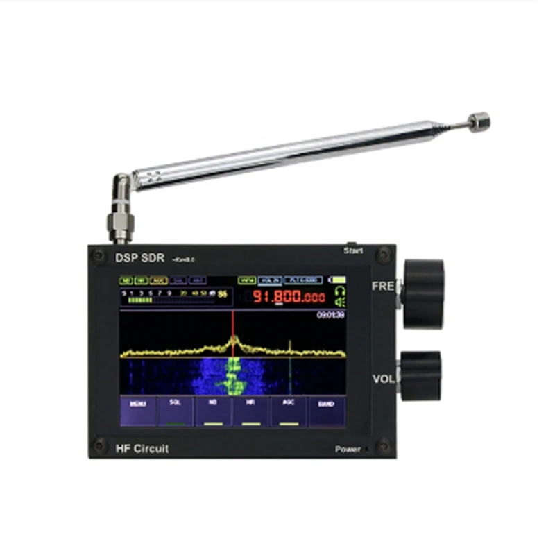 50Khz-2Ghz Malachite-DSP1 SDR Receiver Malachite DSP Software Defined Radio 3.5Inch Display Battery Inside Firmware