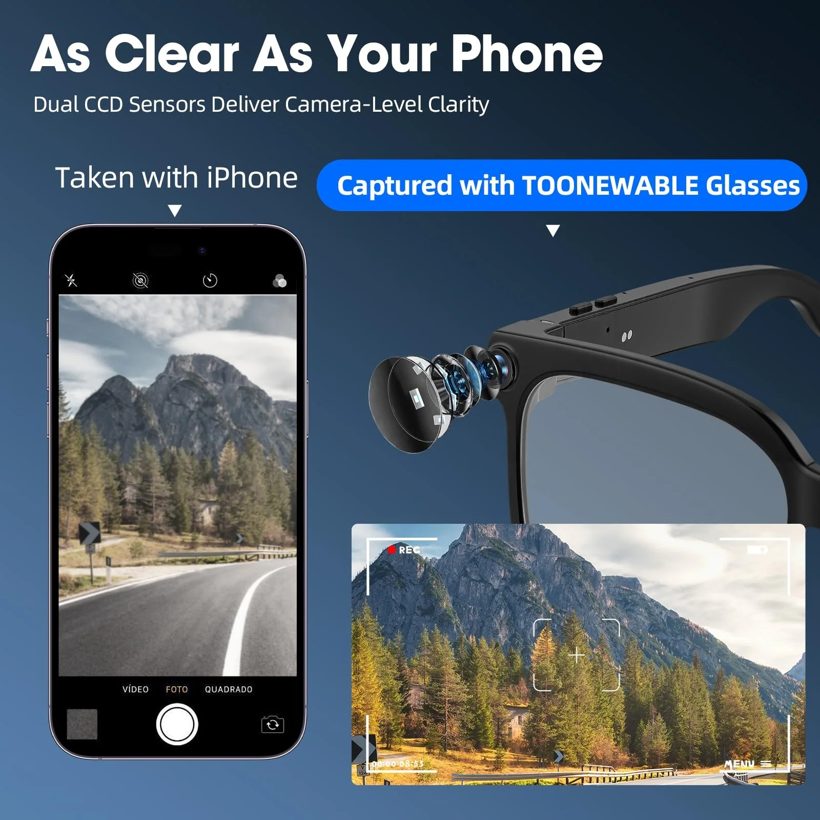 Smart Camera Bluetooth Glasses 3