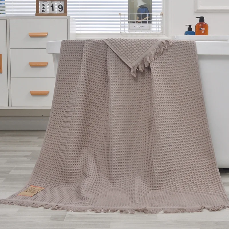 Women Waffle Bath Towel Men Large XXL 90*180 Organic Cotton for Bathroom Adults Shawl Scarf