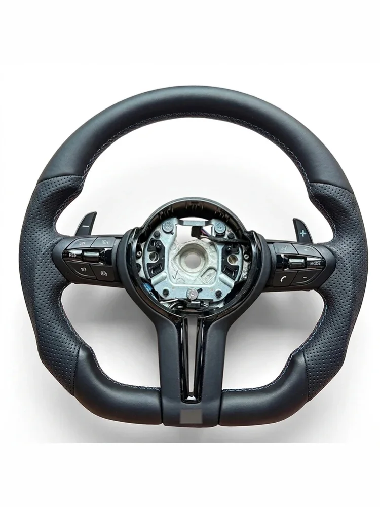 M Sport Lenkrad für BMW F10 F20 F30 F32 F36 F80 F82 M3 M5 Auto-Zubehör PU-Leder Innenlenkrad ohne Airbags