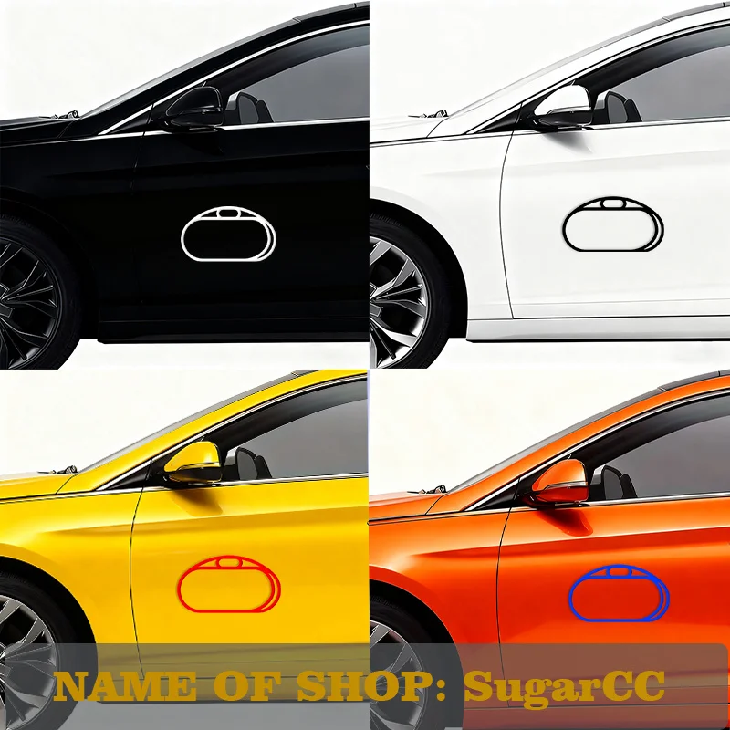 

1PC Multi-Color Car Fuel Tank Cap Style Stickers - Waterproof Vinyl Decals For Car Body Decor