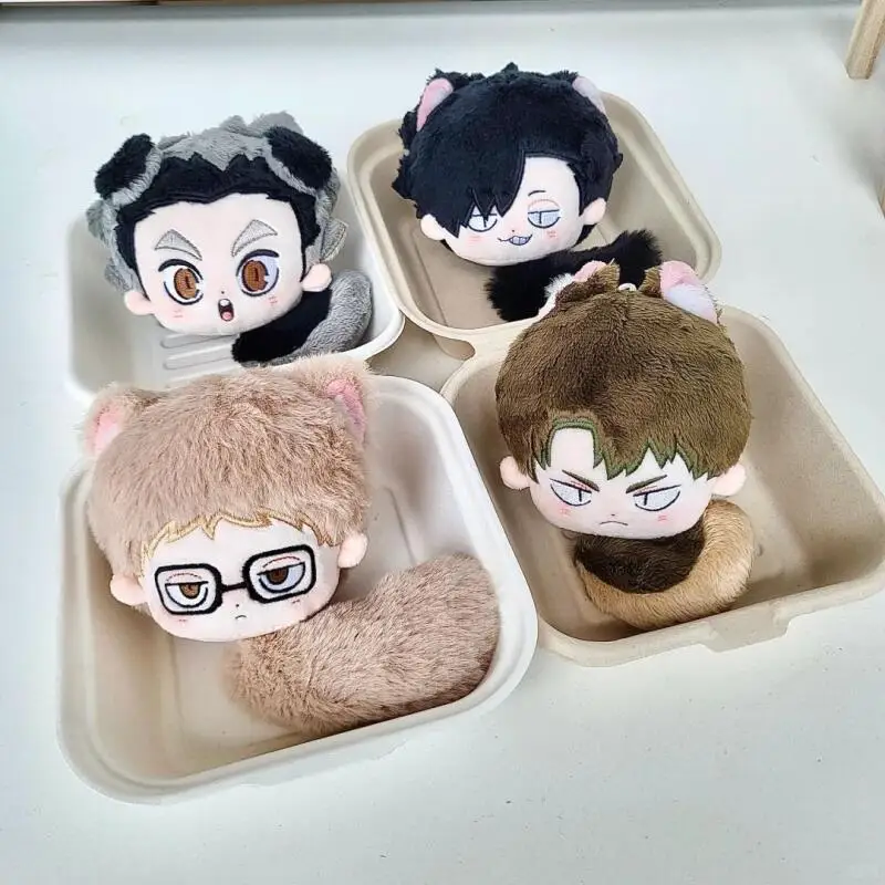 Haikyuu Hinata Shoyo Pp Cotton Q-Version Double-Layer Detachable Squeaky Pendant Backpack Keychain Desk Display Doll Couple Gift