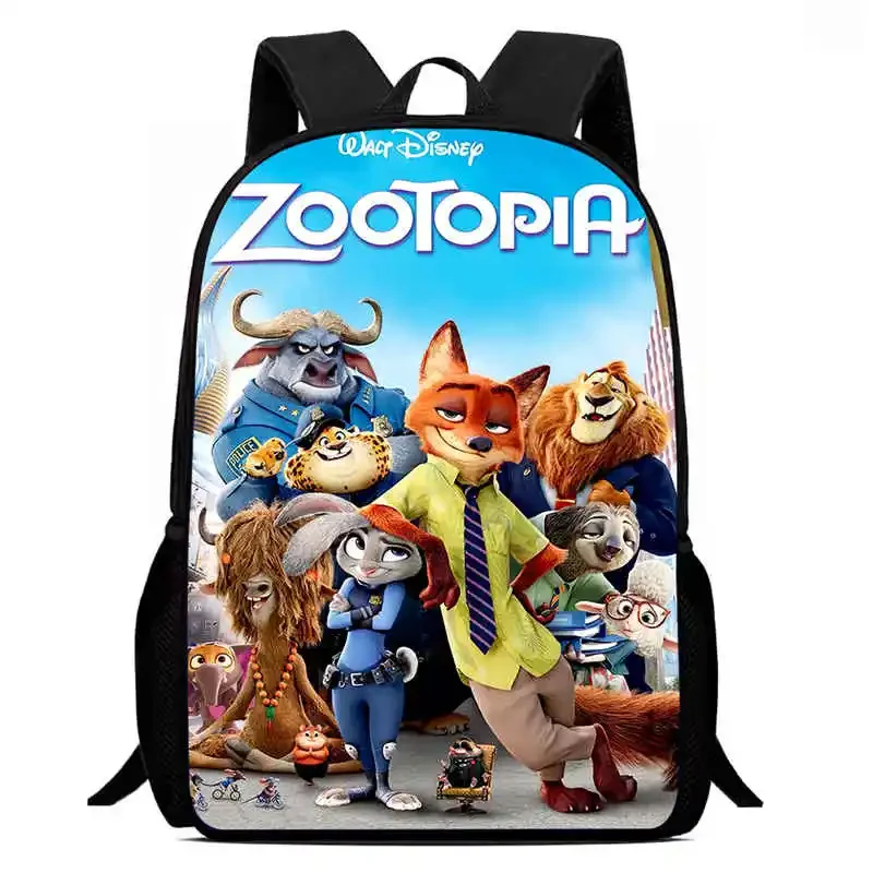 

Disney Mochila School Backpack,Cartoon Zootopia2 Child School Bags for Girls Boys,Durable &Light Weight Kids Bags