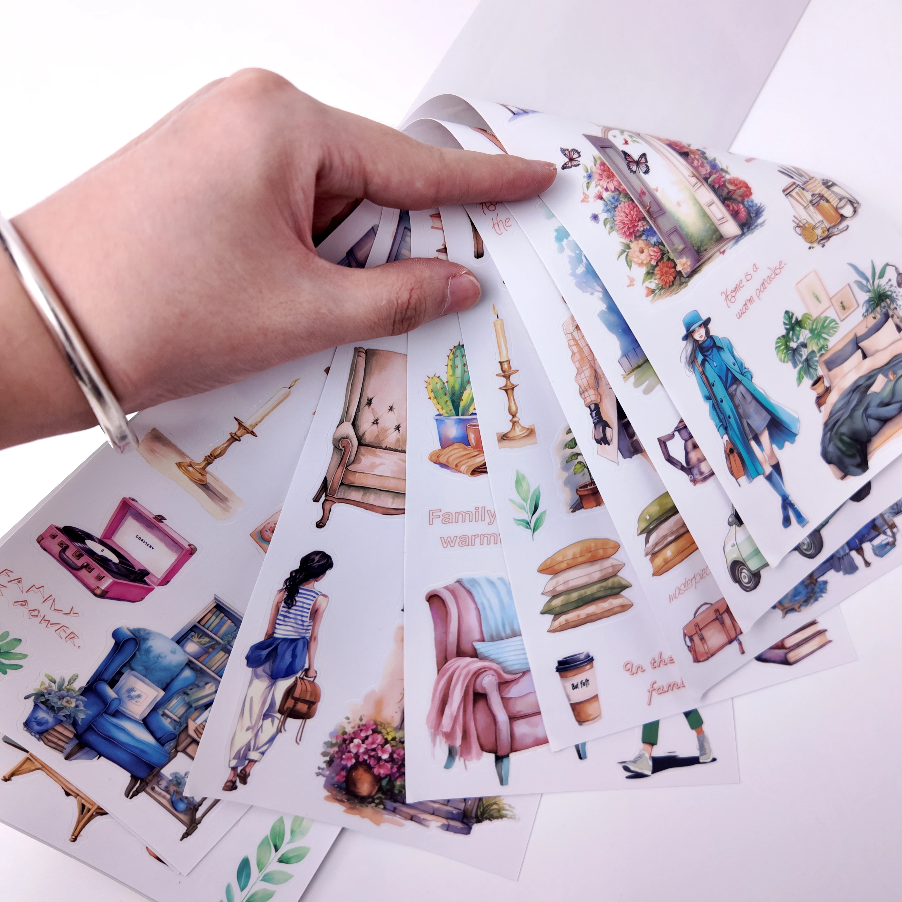 

20 листов наклейка с вырезами, книга, дорожный пейзаж, справочник, сделай сам, дневник, скрапбук, чехол для телефона, фоторамка, украшение для альбома