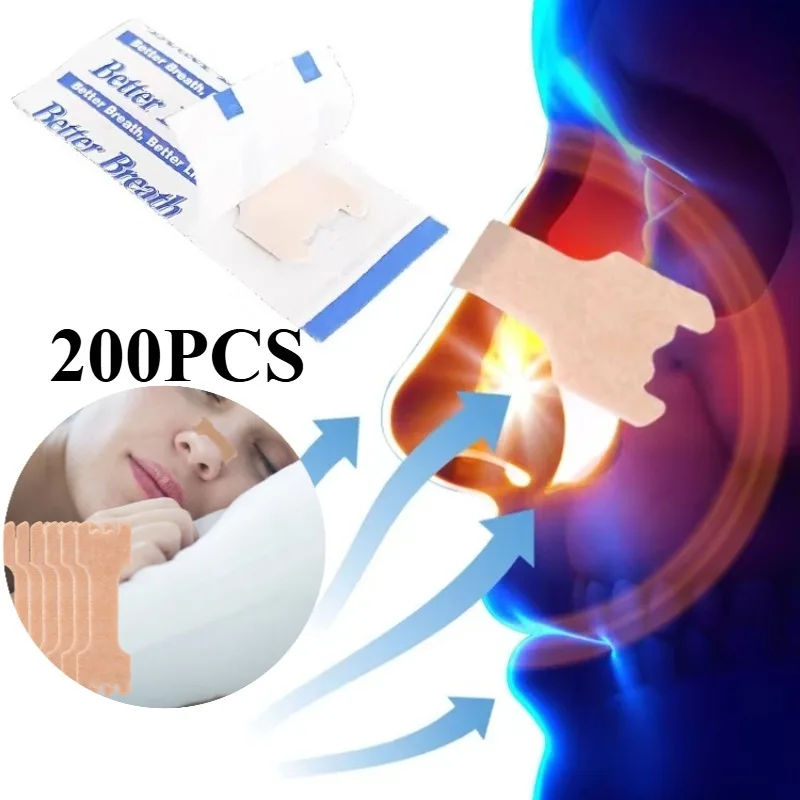 

300/200/100PCS Breath Nasal Strips Right Aid Stop Snoring Nose Patch Good Sleeping Patch Product Easier Breath Sleep Aid Decive