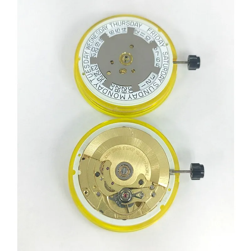กลไกนาฬิกาสำหรับกลไกสวิส 2834 ของแท้ใหม่เอี่ยมสำหรับ ETA 2834-2 ปฏิทินตำแหน่ง 12 นาฬิกา วันในสัปดาห์ ปฏิทินตำแหน่ง 3 นาฬิกา