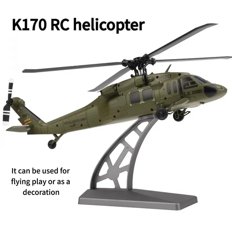 WeiliK170 Black Hawk Realistic Remote Control Helicopter 2.4G Four-Channel K160 Simulated Remote Control Airplane Model Toy