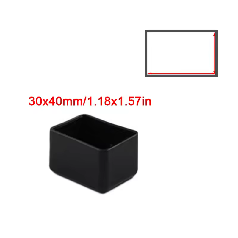 Square Silicone Chair Leg Caps Non-slips Table Foot Dust Cover Socks Floor Protector Pads Pipe Plugs Furniture Leveling Feet - Image 13