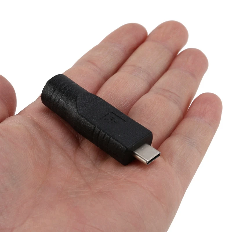 N75R-3X DC Jack 7.4 X 5.0Mm Input To USB-C Type-C Power Plug Charge Adapter For Laptop Phone